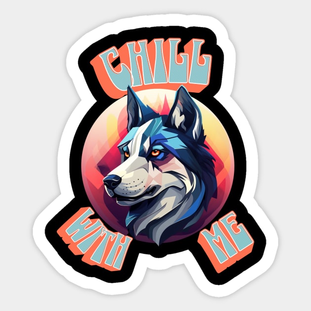 Chill With Me Sticker by NedisDesign